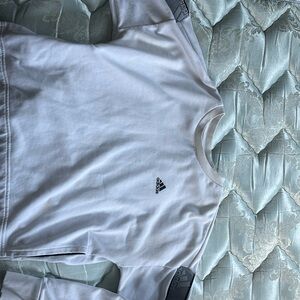 White Adidas crewneck